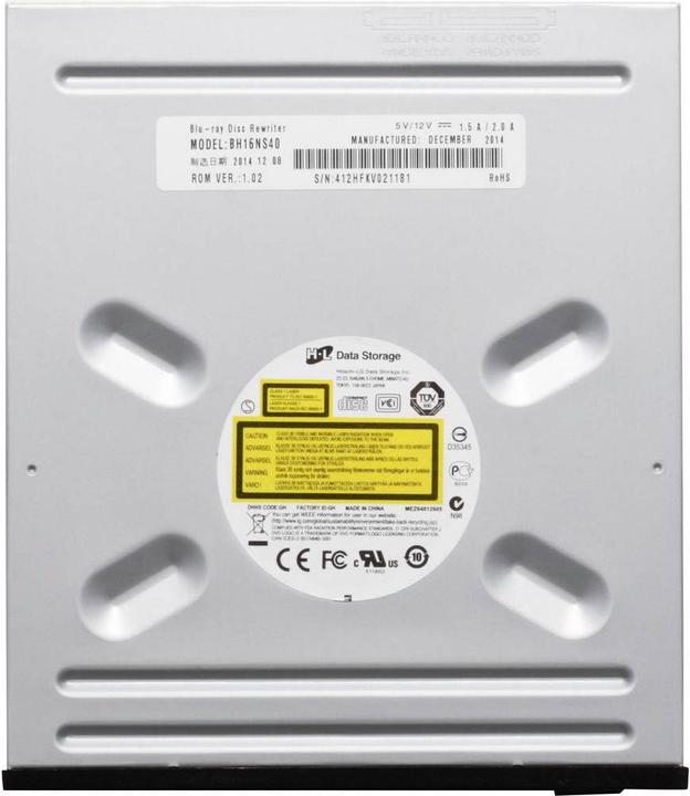 Produktbild Hl Data Storage DVD Brenner Intern Blu ray SATA Retail (DVD Brenner, DVD Laufwerk, Blu-ray Brenner, Blu-ray Laufwerk, CD Laufwerk)