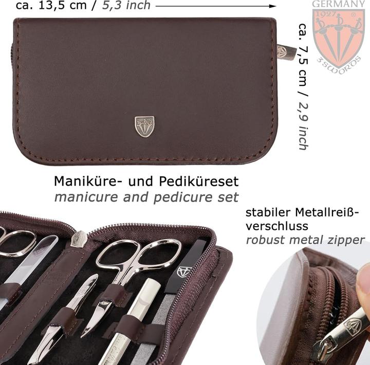 Image du produit Drei Schwerter Set de manucure 'Roma' de 8 pièces