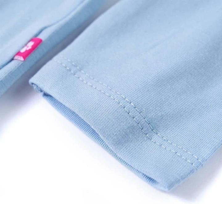 Immagine prodotto VidaXL Camicia da bambino a maniche lunghe blu chiaro 128,Materiale: 95 % cotone. 5 (128)