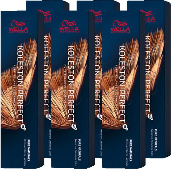 Wella Koleston Perfect ME+ Pure Naturals 6er Set 3/0 Dunkelbraun (0, 3)