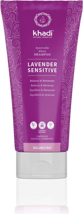 Actual product image Khadi Elixir Shampoo Lavender Sensitive 200 ml (200 ml, Liquid shampoo)