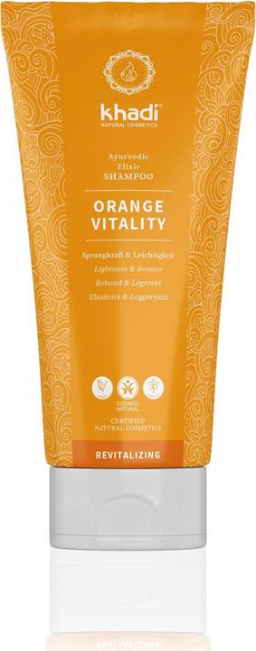 Khadi Elixir Shampoo Orange Vitality 200 ml (200 ml, Flüssiges Shampoo)