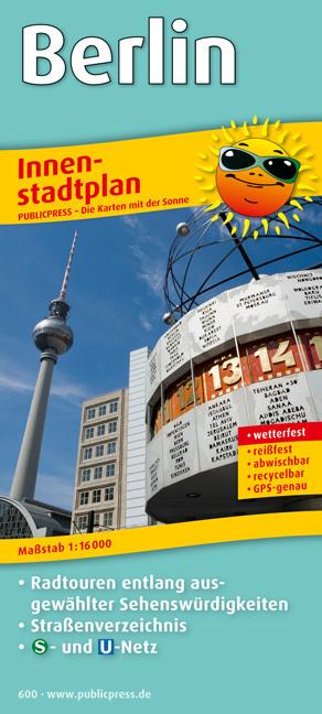Berlin city center map 1 : 16 000