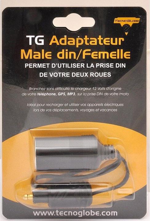 Image du produit Tecno Globe Adaptateur de câble mâle Din/femelle allume cigare