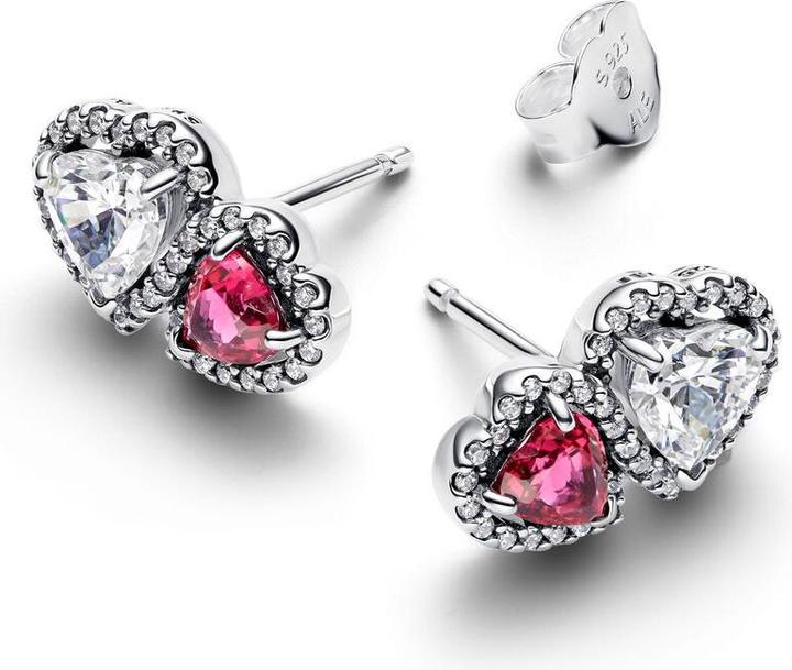 Immagine prodotto Pandora Halo Hearts Stud Earrings (Argento 925)