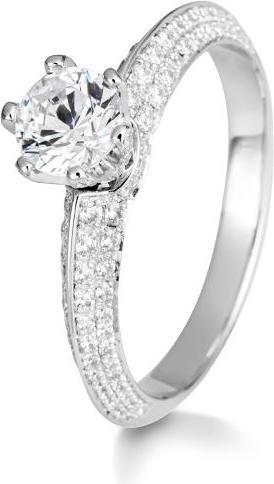 Breuning RING - BRILL. 0,926 Ct. H/si (53, 585/14 K Gold)