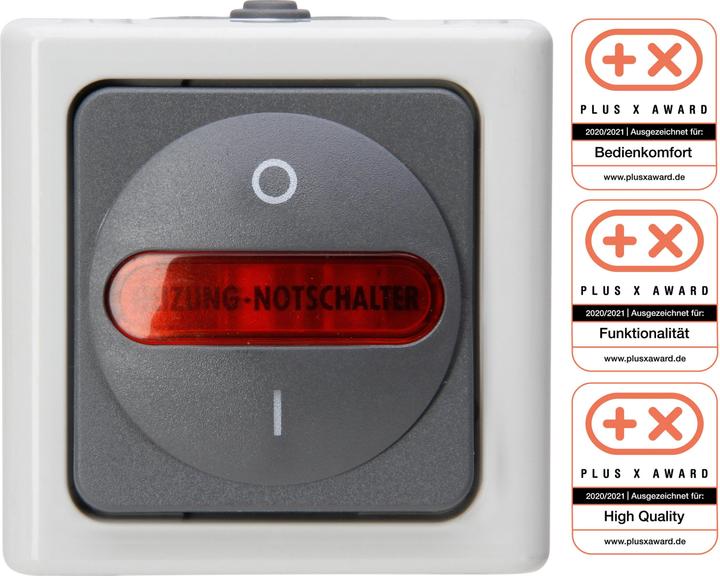Produktbild Kopp Heizungs-Notschalter grau
