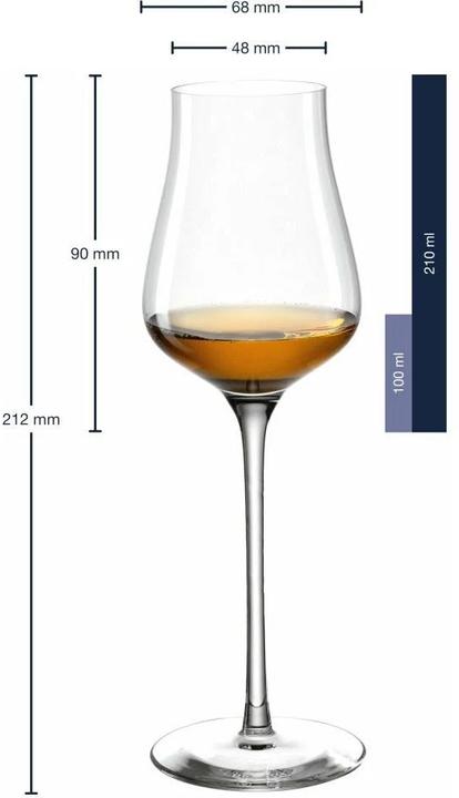 Produktbild Leonardo Grappaglas Brunelli (21 cl, 6 Gläser, Rotweingläser)
