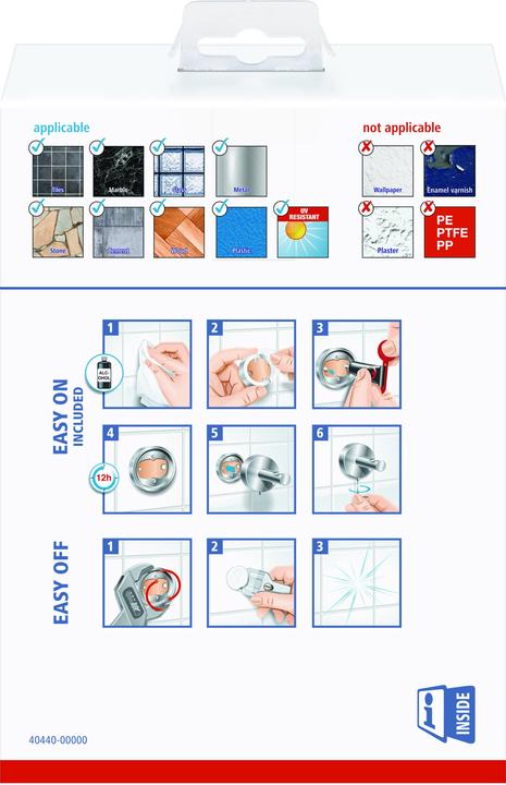 Actual product image tesa ELEGAANT soap dispenser incl. adhesive solution without drilling