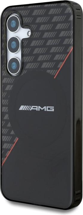 Immagine prodotto Mercedes AMG Double Layer Rhombs MagSafe Case for Samsung Galaxy S25 - Black/Red (Samsung Galaxy S25)