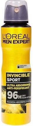 L'Oréal Paris L'Oreal - Men Expert Invincible Sport Deodorant 96H Deodorant For Men Spray 150Ml (Spray, 150 ml)