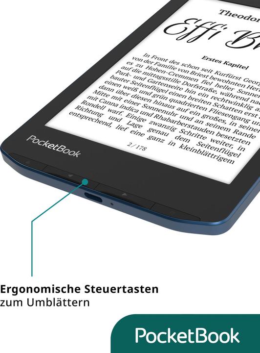 Productafbeelding PocketBook Vers Pro (6", 16 GB, Azuurblauw)