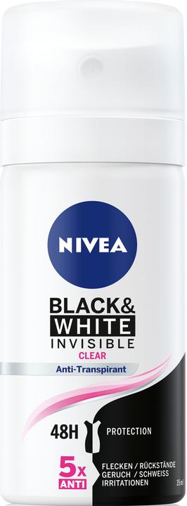 NIVEA Deo Invisible for Black & White Clear (Spray, 35 ml)