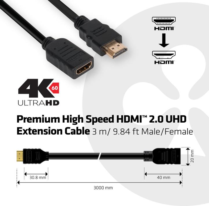 Produktbild Club 3D HDMI (Typ A) — HDMI (Typ A) (3 m, HDMI)