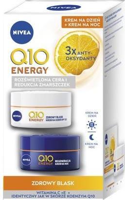 Actual product image NIVEA Q10 Energy Day Cream and Night Cream 50ml (50 ml, Day cream, Night cream)
