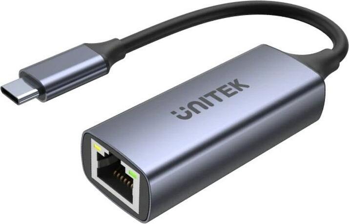 Actual product image Unitek U1323A USB-C - RJ45, 1Gbps, LAN, Ethernet, PD 100W adapter cable (USB-C, RJ45 (1x))