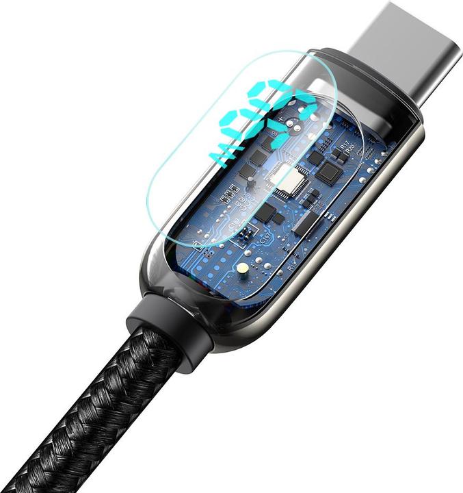 Actual product image Baseus Display Cable USB to Type-C, 66W, 2m (black) (2 m, USB 3.0, 66 W)
