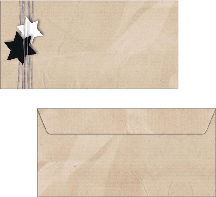 Actual product image Sigel Envelopes C6/5 DU079 Christmas Wrapping 50 pcs. (110 x 220 mm, 50 x)