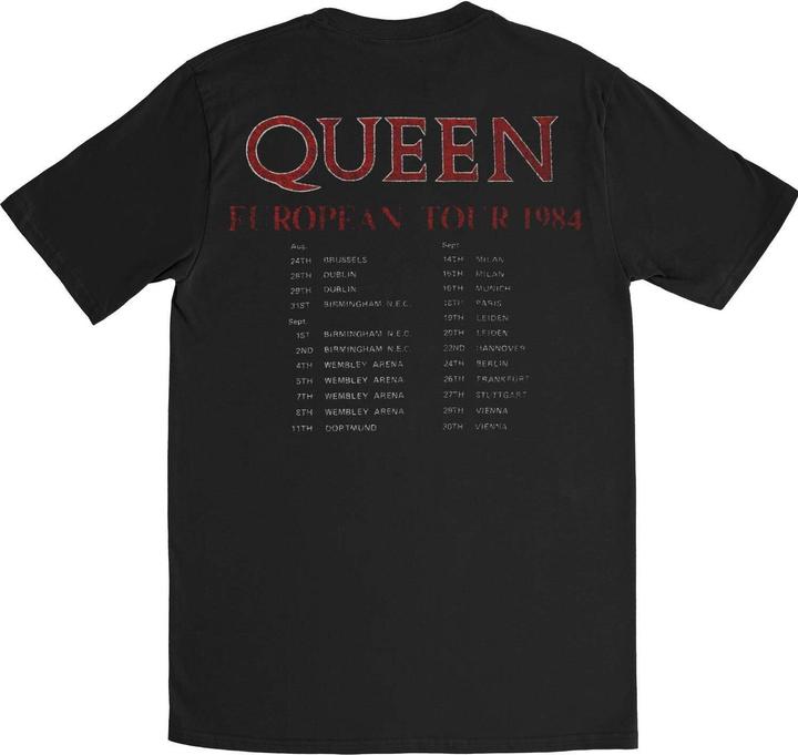 Immagine prodotto Queen European Tour 1984 Maglietta Adulto Unisex (L)