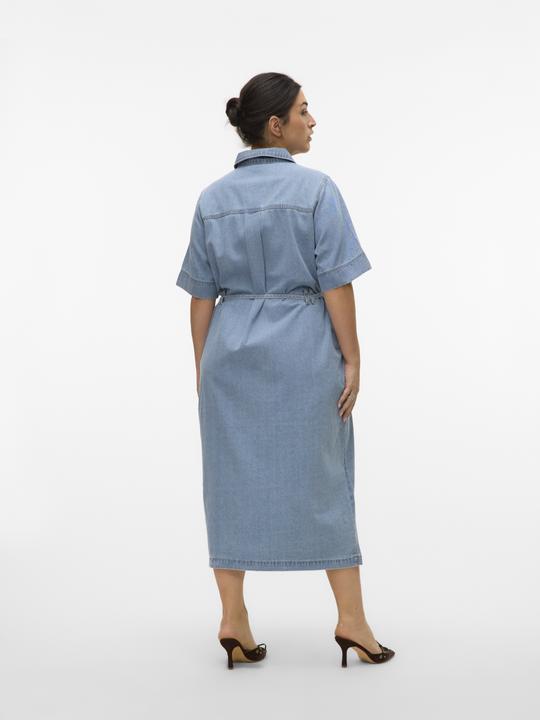 Actual product image Vero Moda VMCMELINDA Langes Kleid Jeanskleid (50)