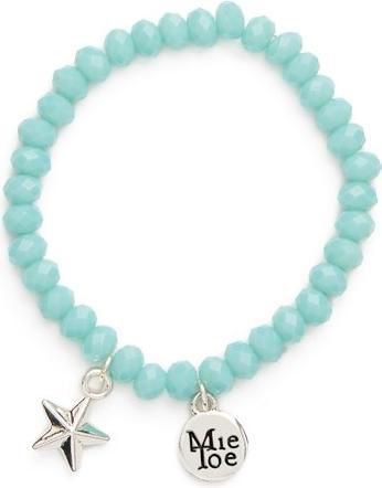 Immagine prodotto Proud MaMa Bracciale, stella azzurra (Perline di vetro su nastro elastico)