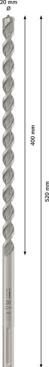 Actual product image Bosch Professional Zubehör Hammer drill SDS max-4 20 x 400 x 520 mm (up to 20 millimetres)