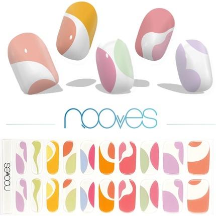 Nooves NAILS Premium Precured Gel Nail Foils Paradise Art Design Semi-Hardened Gel Nail Strips Semi-