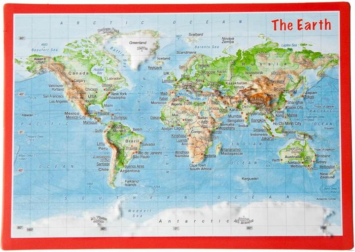 Image du produit Carte postale 3D en relief Monde (1 pcs)