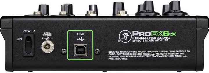 Immagine prodotto Mackie ProFX6v3 (Mixer da studio e live)