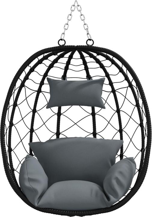 Actual product image VidaXL Hanging chair basket without frame poly rattan (120 kg)