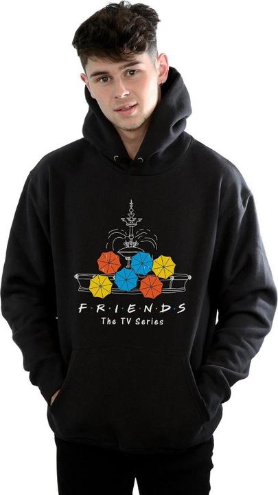 Immagine prodotto Friends Fountain And Umbrellas Felpa con Cappuccio Uomo (4XL)