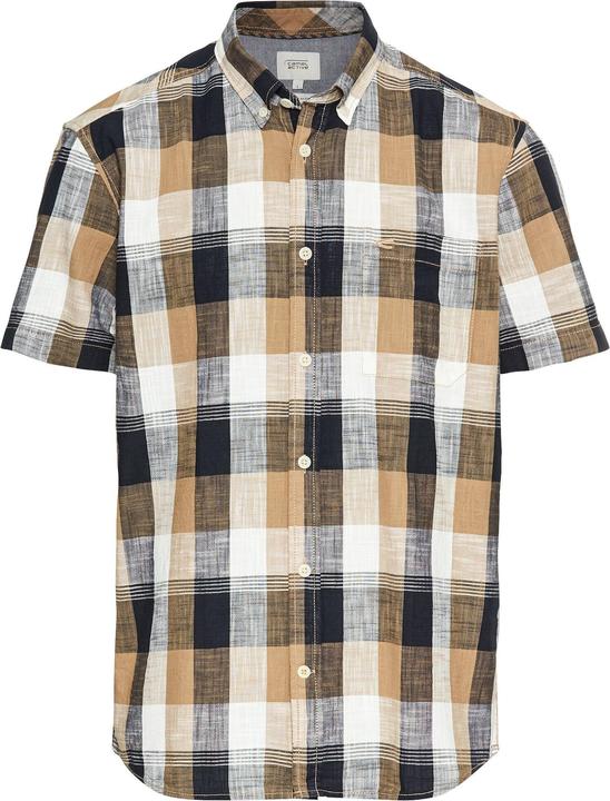 Immagine prodotto Camel Active Kariertes Kurzarmhemd aus reiner Baumwolle (XL)