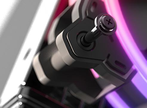 Actual product image Gamdias Kit Watercooling Chione P2-360R RGB (Noir)