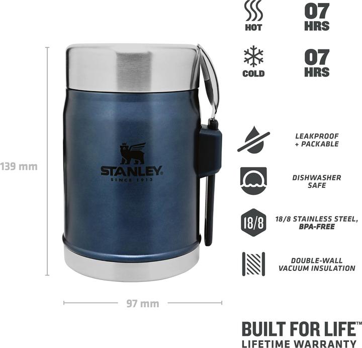 Actual product image Stanley 1913 Classic Food Jar + Spork (0.40 l)