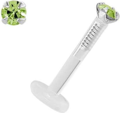 Immagine prodotto Bijouteria Piercing (Bioplastica, Argento 925, Cristallo premium)