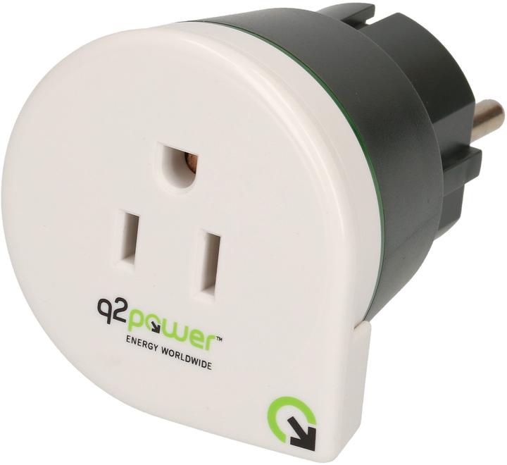 Immagine prodotto Q2 Power Adattatore di viaggio da USA a Europa