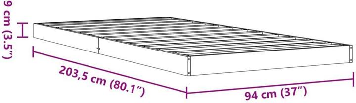 Actual product image VidaXL Tennessee (90 x 200 cm)