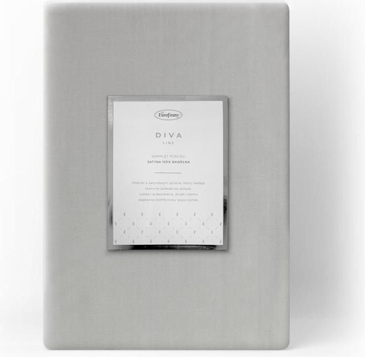 Produktbild Eurofirany DIVA LINE Bettwäsche-Set aus hochwertigem Baumwollsatin DINA, einfarbig, 140 x 200 cm (Bettwäsche Set, 140 x 200 cm)
