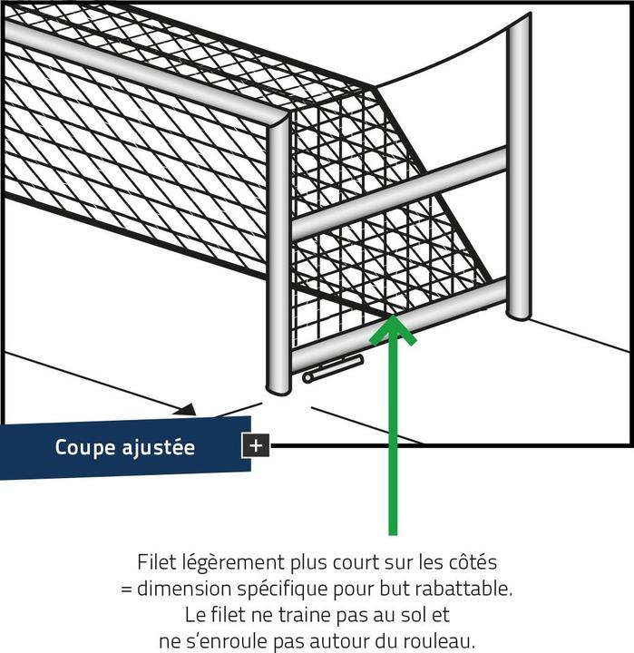 Actual product image Sporti Foldable 8-a-side football net, simple woven PE