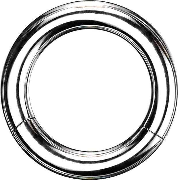 Star Piercing Segmentring silber (Chirurgenstahl 316L)