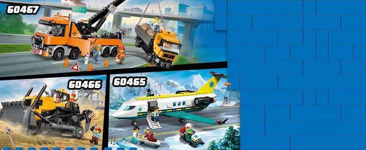 Produktbild LEGO Gelber Bulldozer mit Frontlader (60466, LEGO City)