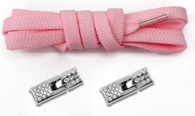 Actual product image MU Classic Elastic Bling Series 1 Pair Elastic Shoelaces without Tying