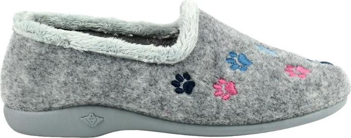 Actual product image Lazy Dogz Womens/Ladies Charley Paw Print Slippers (38)