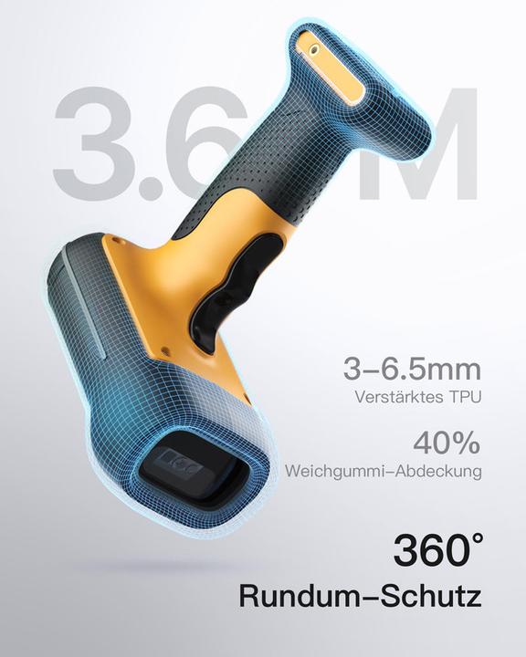Actual product image Inateck Barcodescanner 75S black (BCST-75S black) (1D barcodes, 2D barcodes)