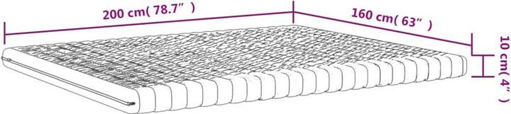 Actual product image VidaXL Manka (160 x 200 cm, Foam core)