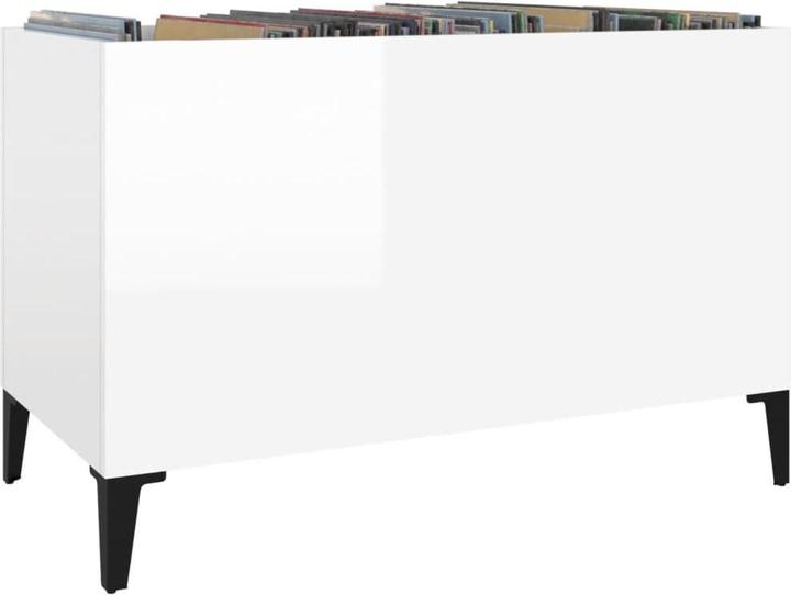 Immagine prodotto VidaXL Plattenschrank Hochglanz-Weiss 74,5x38x48 cm Holzwerkstoff