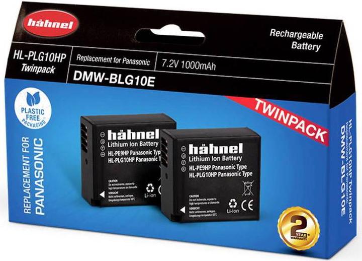Produktbild Hähnel HL-PLG10, 2er Kamera-Akku ersetzt Original-Akku DMW-BLG10E 7.2 V 1000 mAh (Kamera Akku)