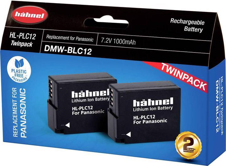 Actual product image Hähnel Hahnel HL-PLC12 Twin Pack Lithium-Ion (Li-Ion) 1000 mAh (Camera battery)