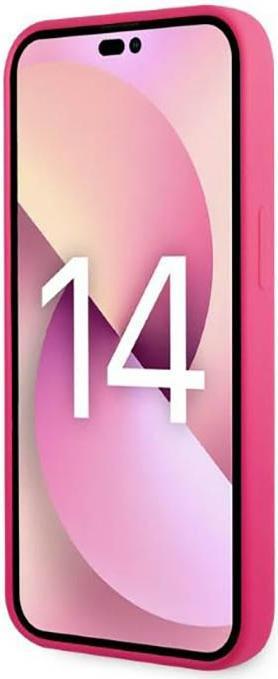 Produktbild Karl Lagerfeld Hard Cover Round Logo Bicolor Pink, f??r iPhone 14 Plus, KLHCP14MSRSGRCF (Apple iPhone 14 Plus)