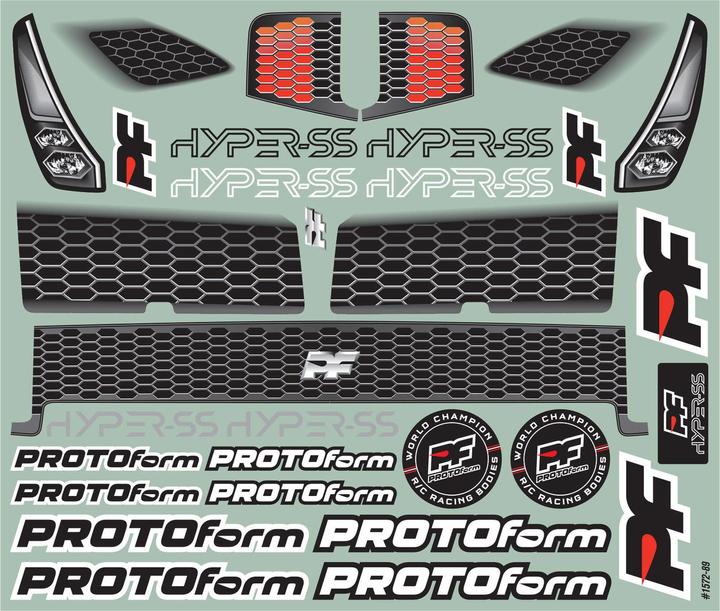 Image du produit Proline Carrosserie Hyper-SS Regular Weight non peinte, 1:8 GT